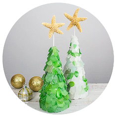 Sea Glass Christmas Tree