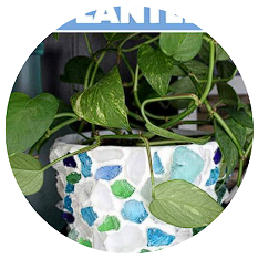 Sea Glass Planter